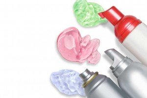 Varios gels para el cabello